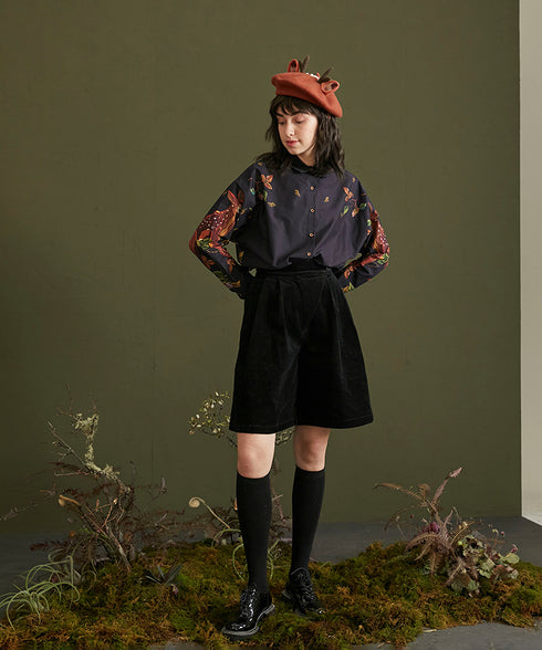 Deer Print Blouse